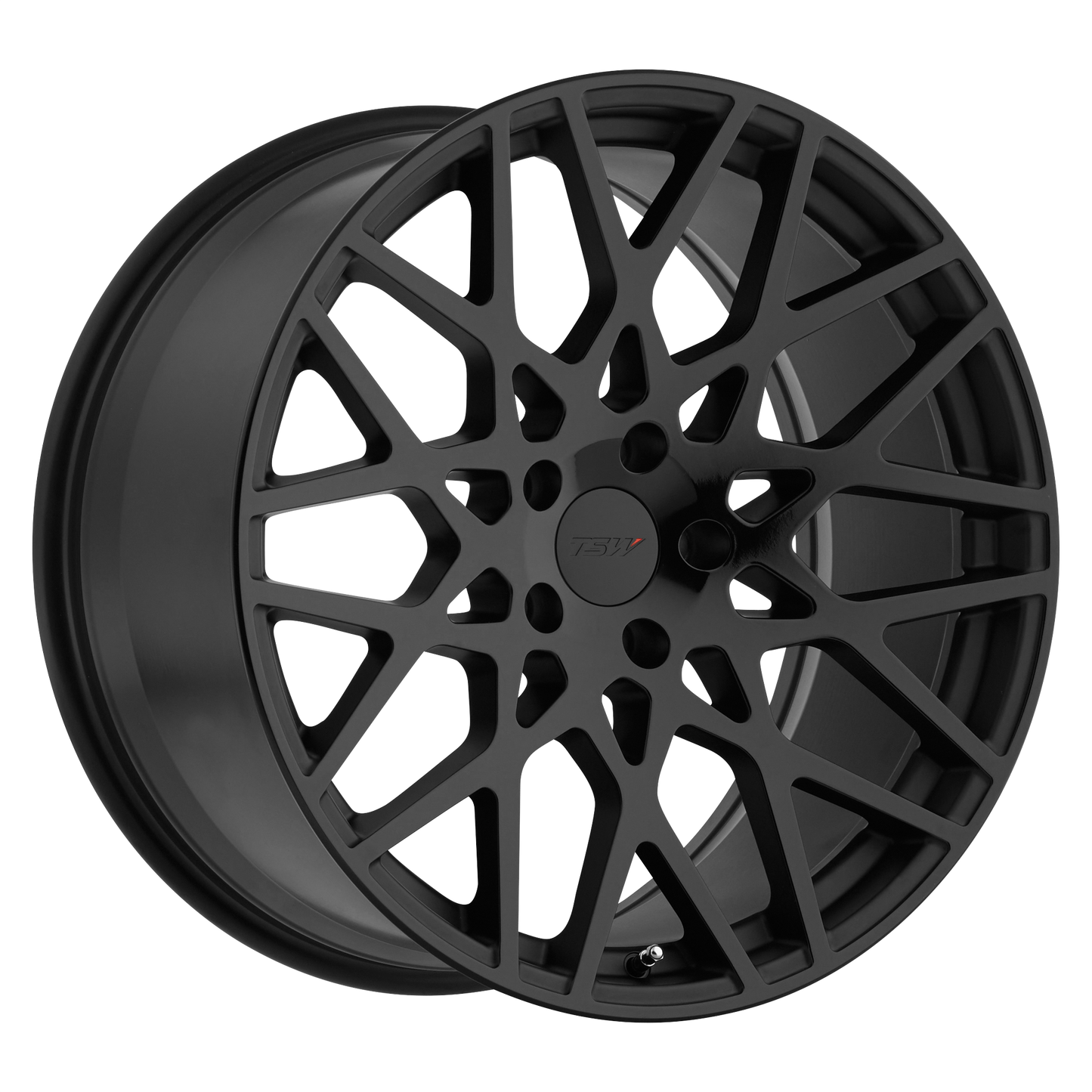 18x8.5 TSW VALE DOUBLE BLACK - MATTE BLK W/ GLOSS BLK FACE Wheel 5x120 (20mm)