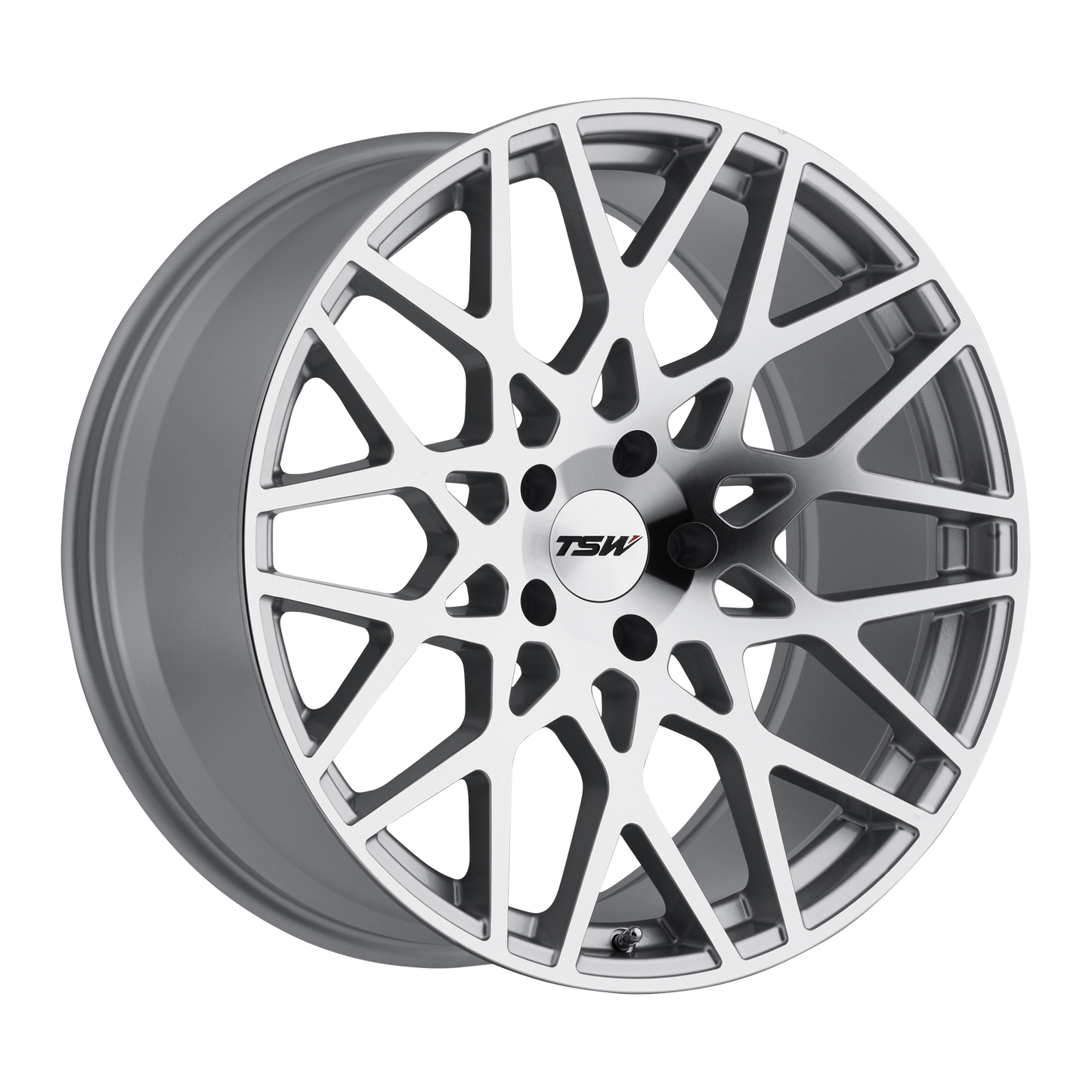 19x8.5 TSW VALE SILVER W/ MIRROR CUT FACE Wheel 5x112 (32mm)