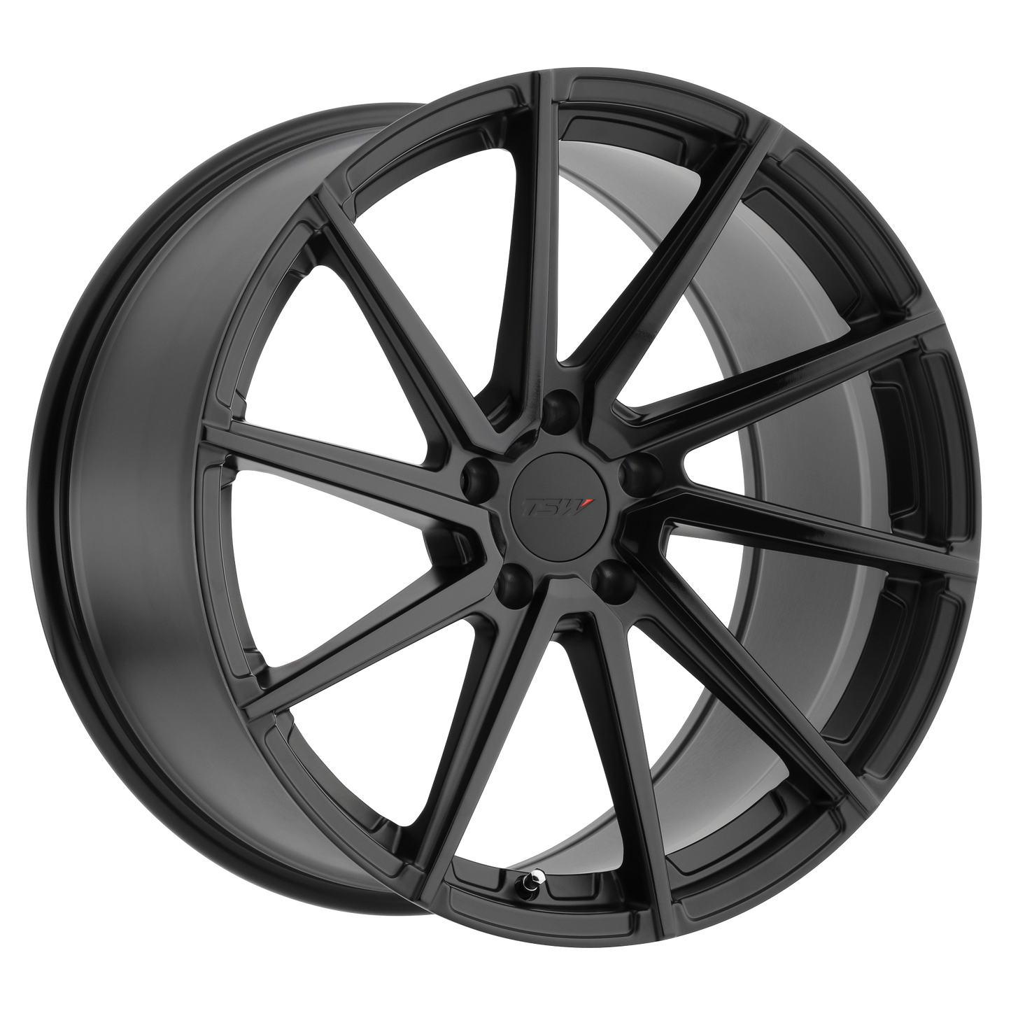 18x8.5 TSW WATKINS DBL BLACK - MATTE BLK W/ GLOSS BLK FACE Wheel 5x112 (32mm)