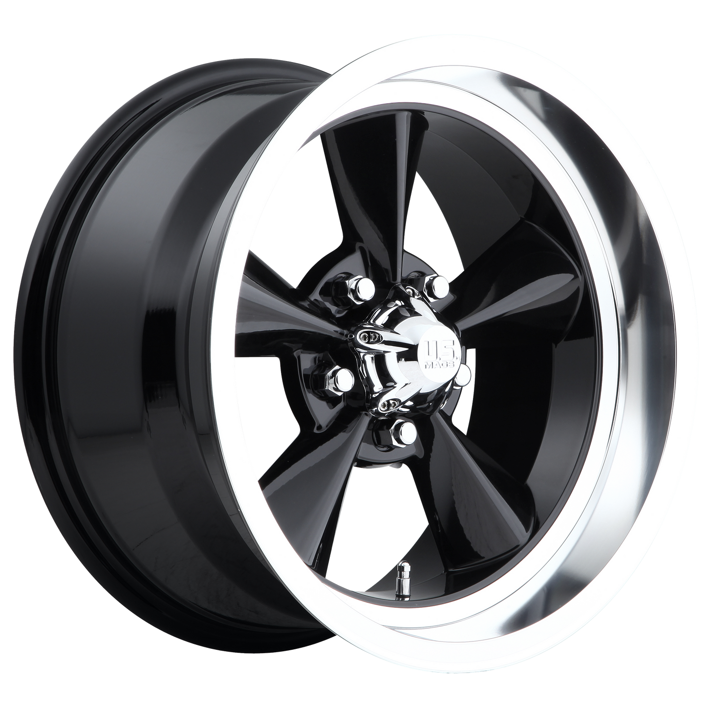 20x8 US Mags U107 STANDARD GLOSS BLACK Wheel 5x5 (1mm)