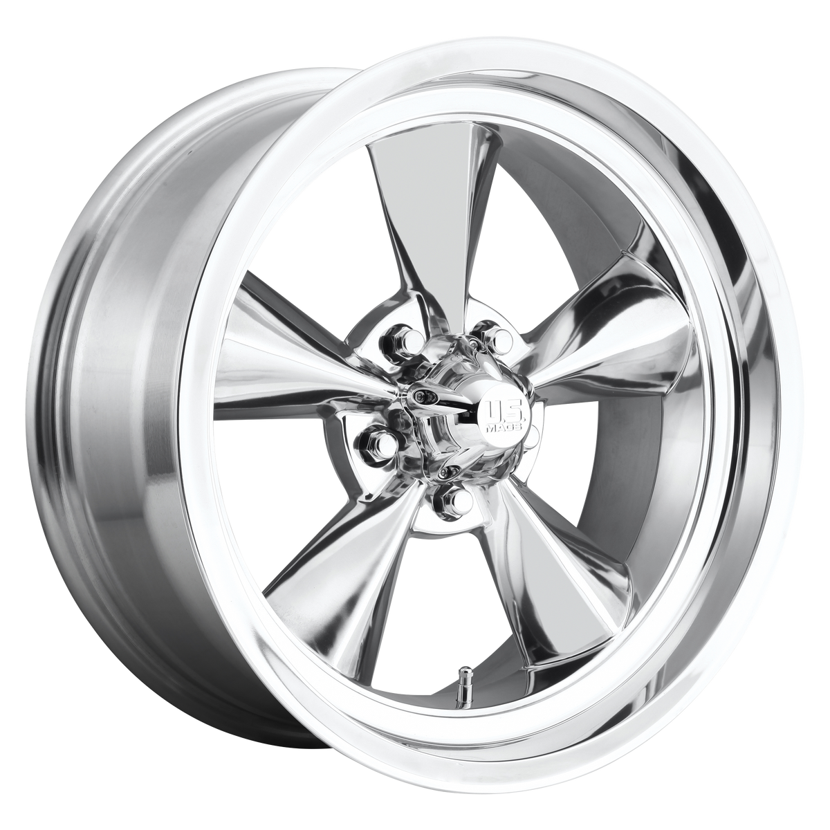 18x9 US Mags U108 STANDARD HIGH LUSTER POLISHED Wheel 5x4.5 (7mm)