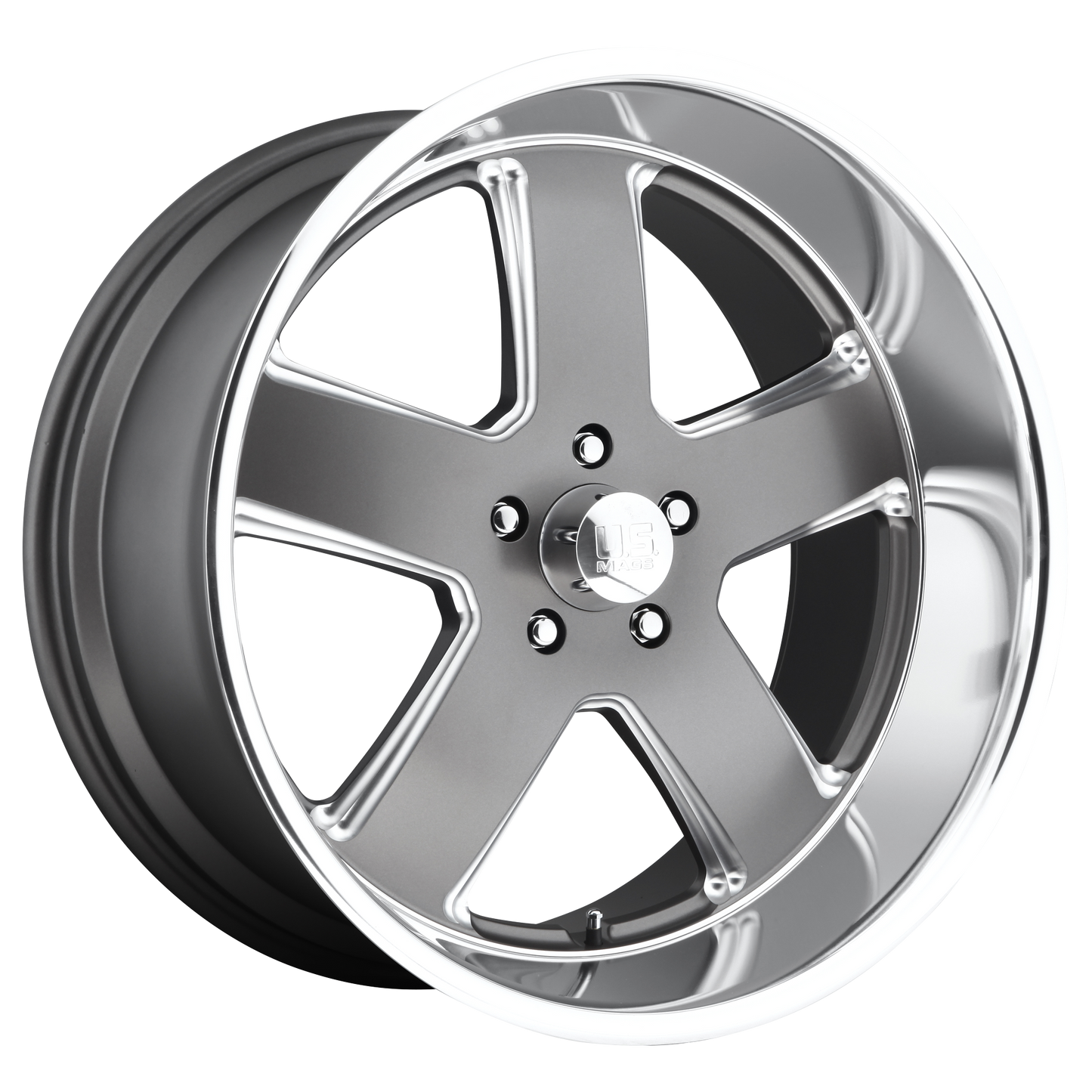 22x9 US Mags U118 HUSTLER MATTE GUN METAL Wheel 5x4.75 (1mm)
