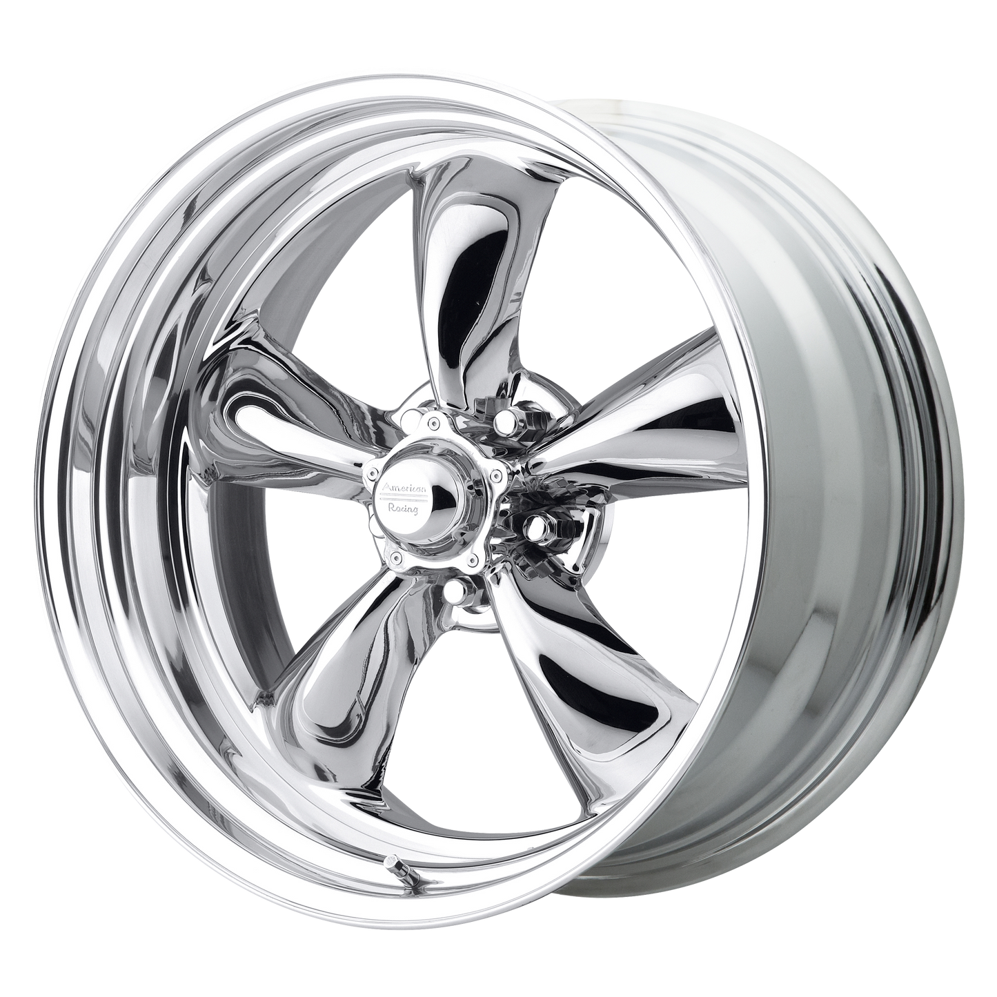 18x8 American Racing VN405 TORQ THRUST Chrome/Polish Wheel BLANK (XXmm)