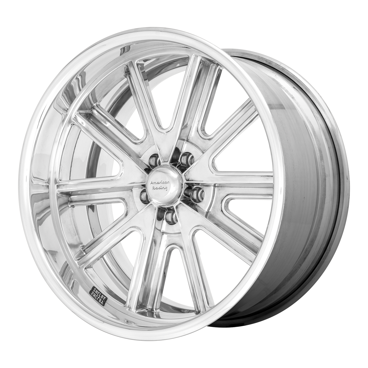 17x10 American Racing VN407 2-Piece Polish Ctr Polish Barrel Wheel BLANK (XXmm)
