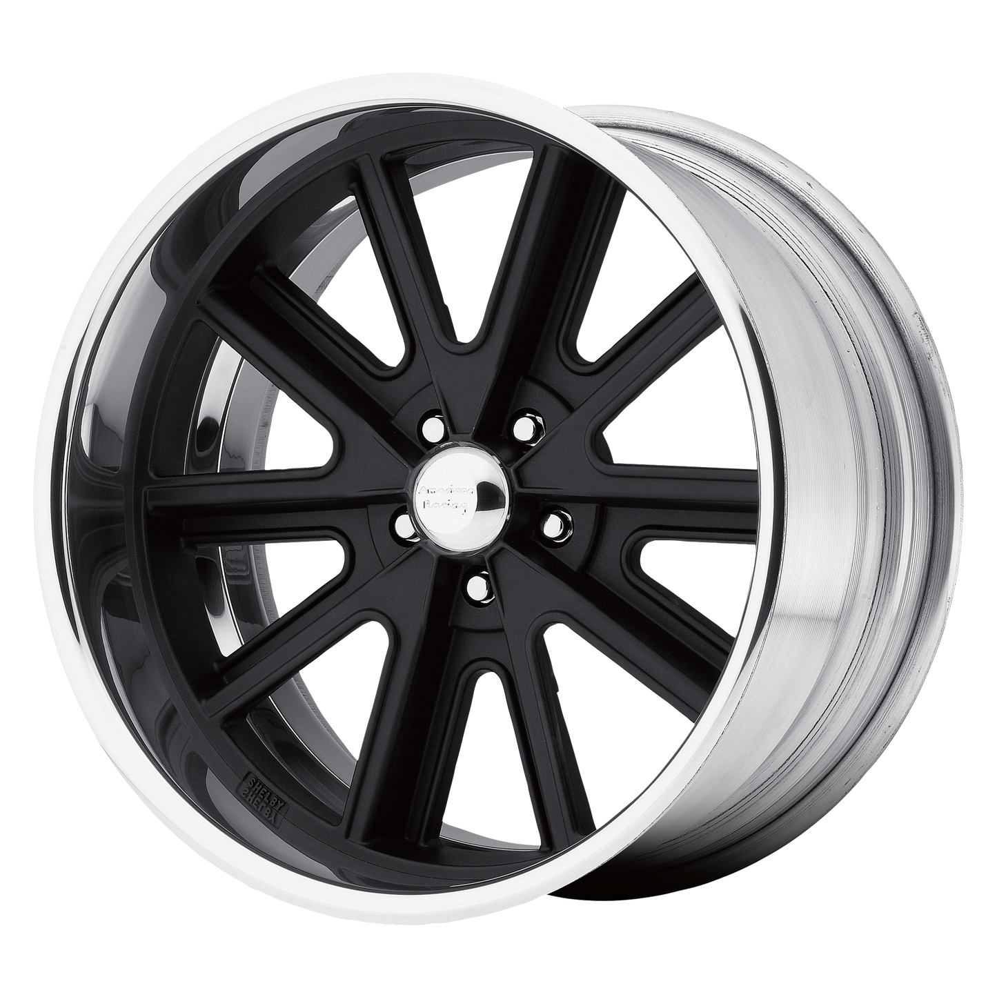 20x15 American Racing VN407 Shelby Cobra SL Hot Rod Blk Wheel BLANK (XXmm)