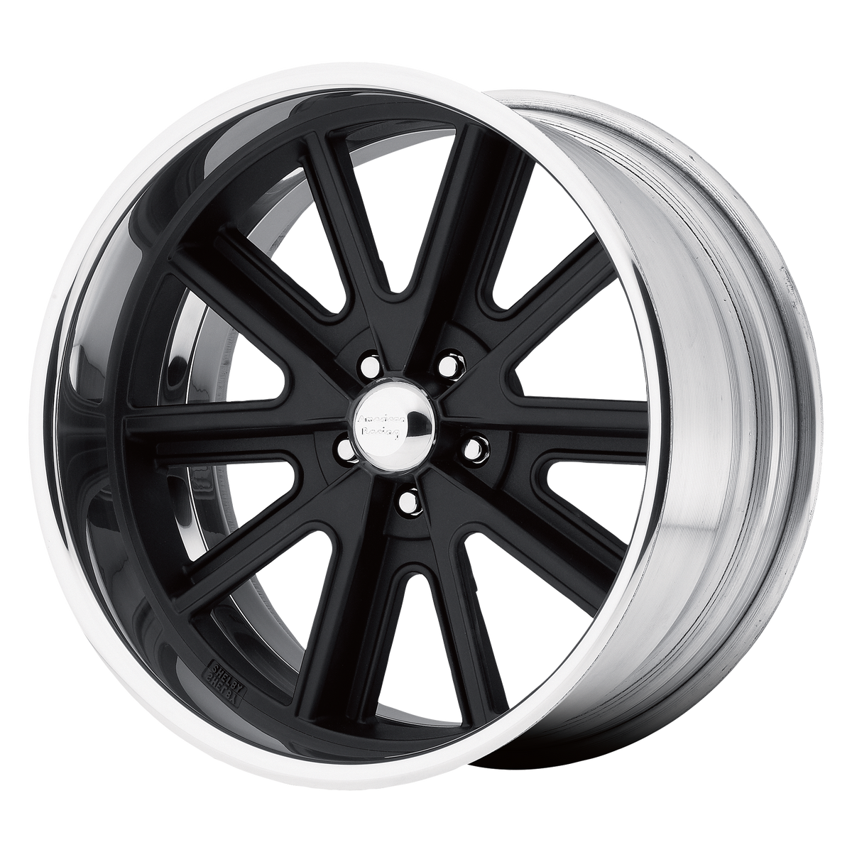 20x10 American Racing VN407 Cobra SL Black Polished Wheel 5x4.75 (19.05mm)