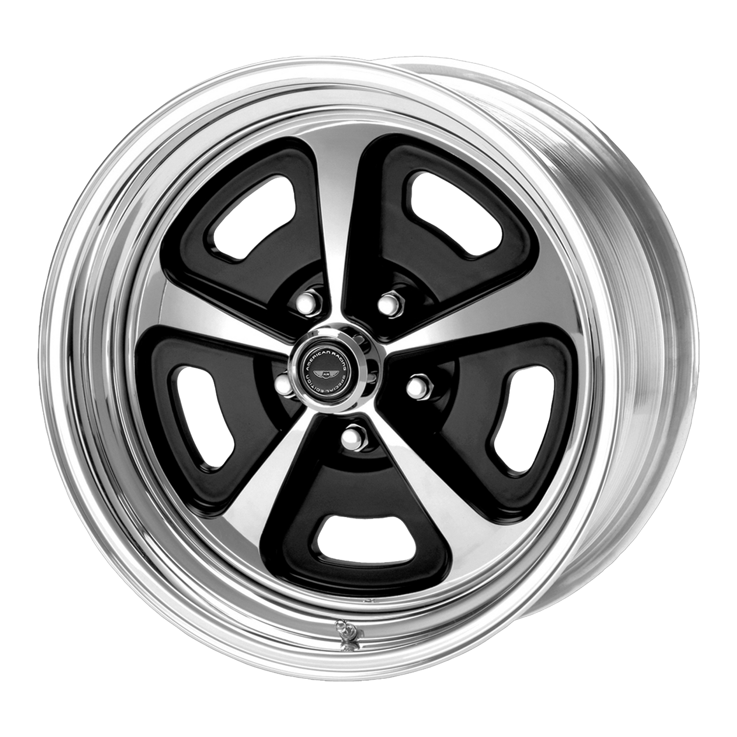 15x10 American Racing VN500 Gloss Blk Polish Ctr/Barrel Wheel BLANK (XXmm)