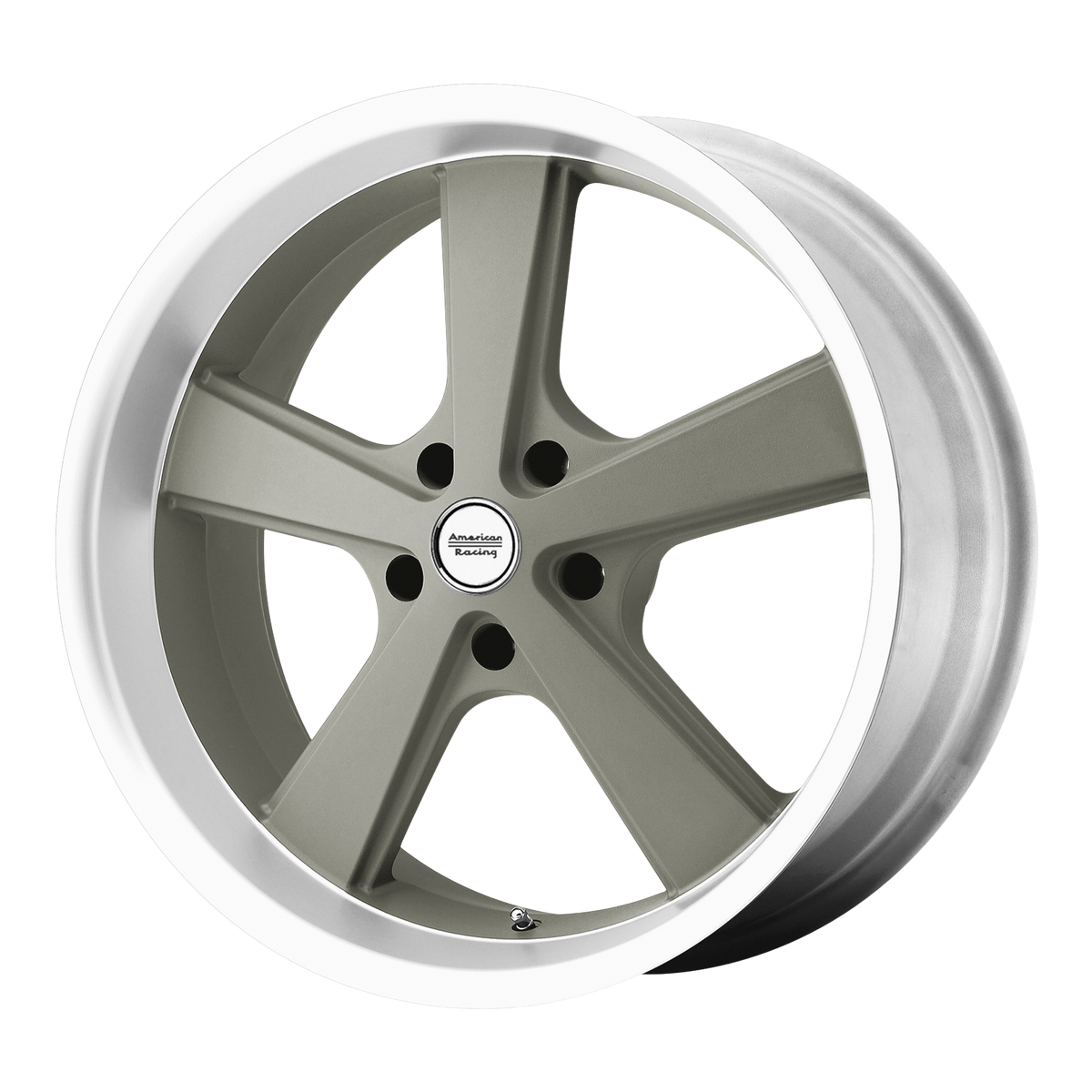 18x9 American Racing VN701 NOVA Mag Gray Machined Lip Wheel 5x4.5 (35mm)