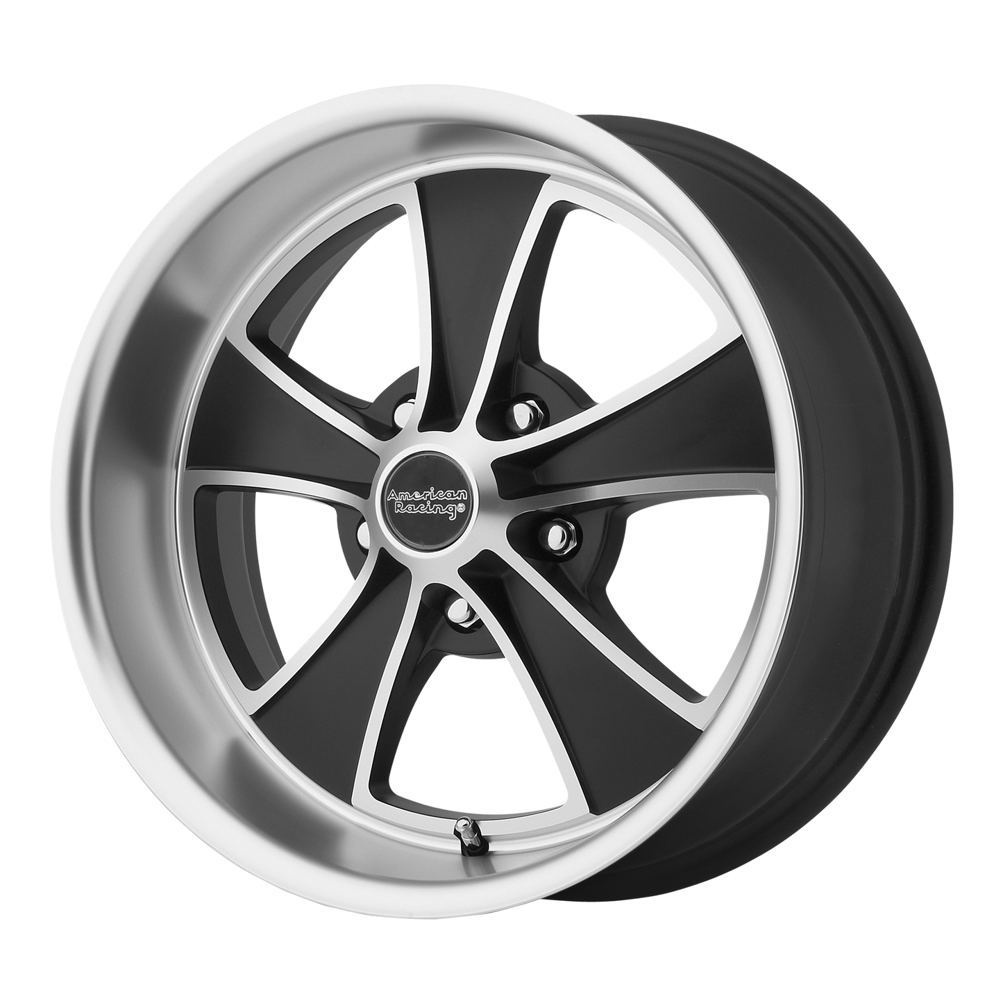17x8 American Racing VN808 Satin Black Machined Wheel 5x4.5 (0mm)