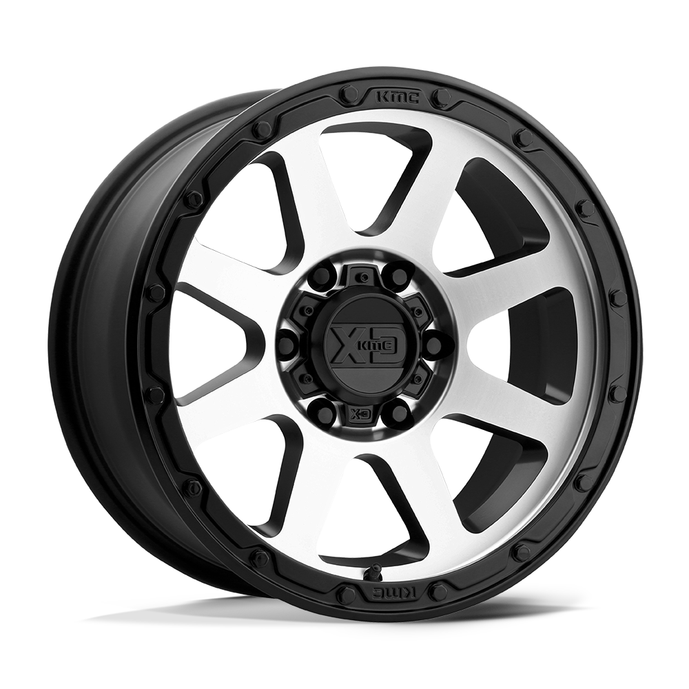 17x9 XD XD134 ADDICT 2 Matte Black Machined Face Wheel 6x4.5 (18mm)