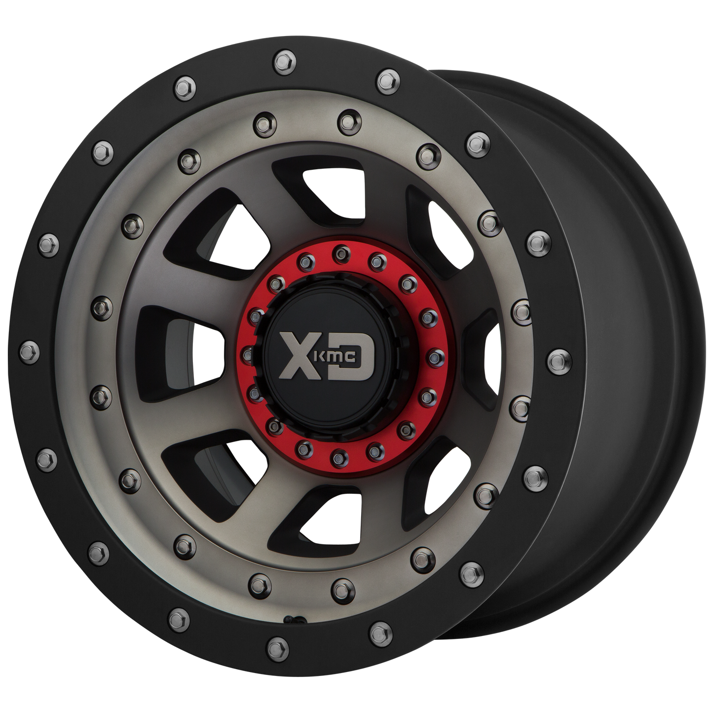 16x8 XD XD137 FMJ Satin Black Dark Tint Wheel 5x5.5 (-6mm)