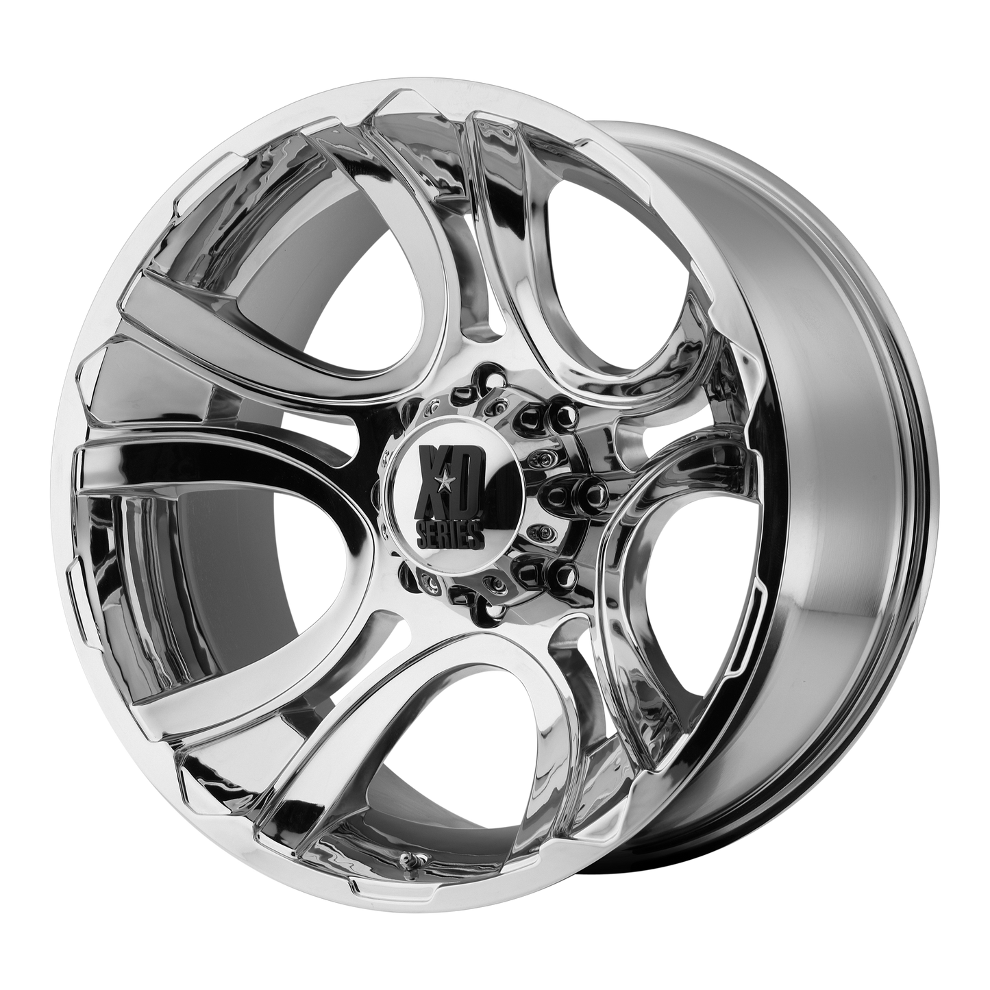 18x9 XD XD801 CRANK Chrome Wheel 6x5.5 (0mm)