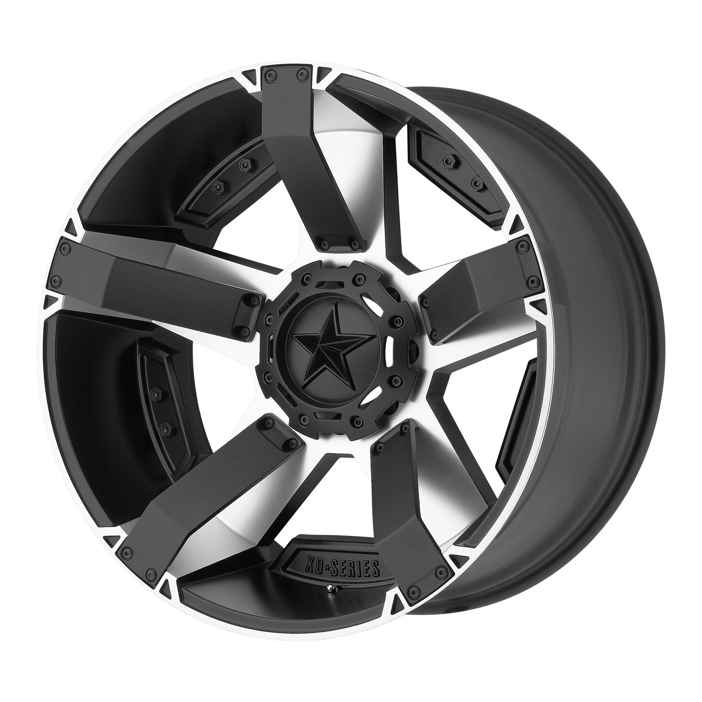 17x8 XD XD811 ROCKSTAR II Matte Black Machined Wheel BLANK (35mm)