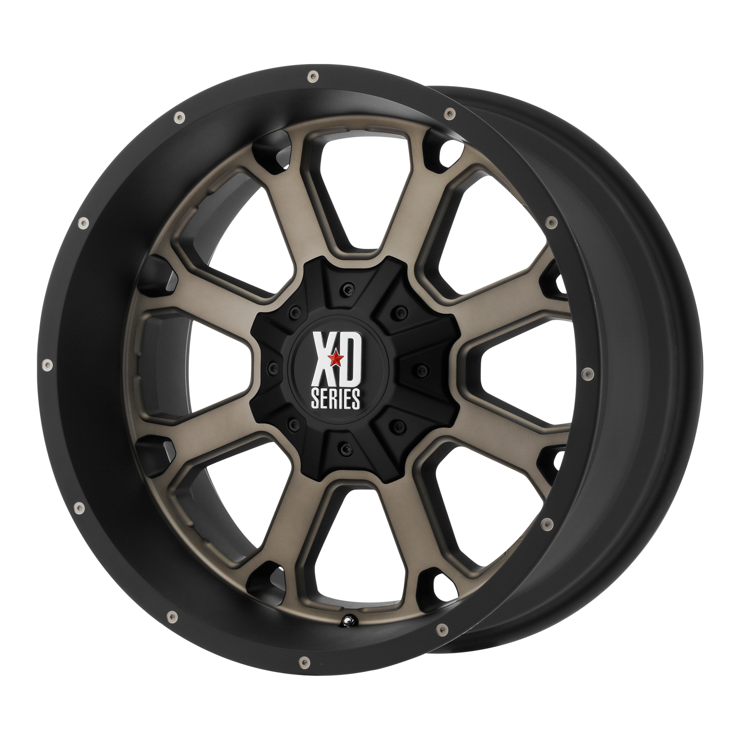 20x9 XD XD825 BUCK 25 Matte Black Dark Tint Wheel 8X6.5 (0mm)