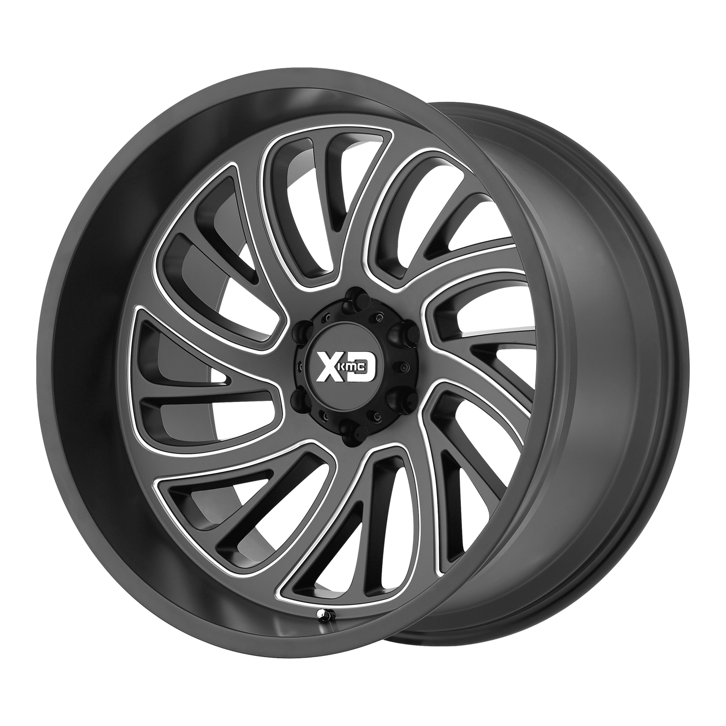 22x12 XD XD826 SURGE Satin Black Milled Wheel 5x5 (-44mm)