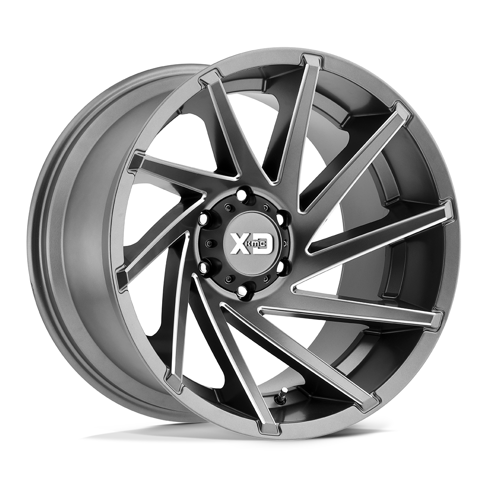 20x9 XD XD834 CYCLONE Satin Gray Milled Wheel 5x5.5 (0mm)