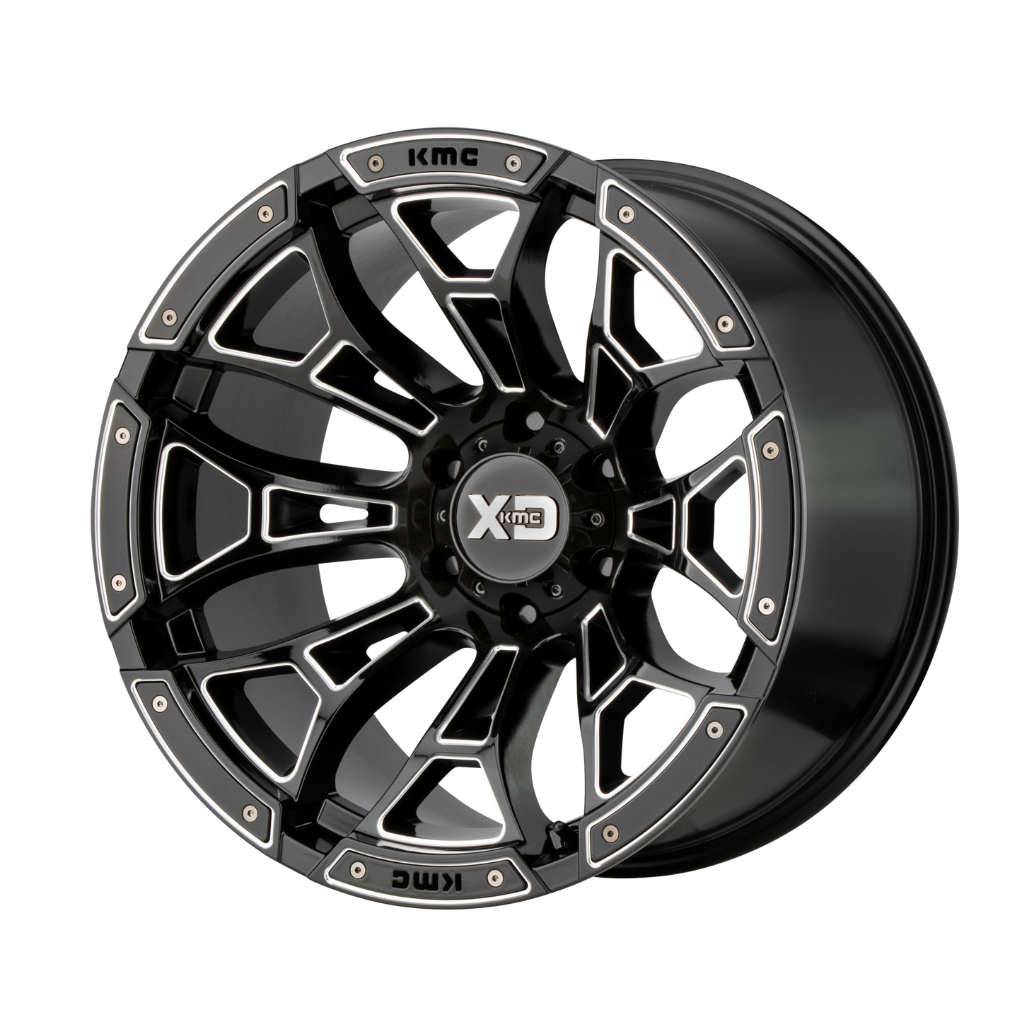 18x9 XD XD841 BONEYARD Gloss Black Milled Wheel 5x5 (0mm)