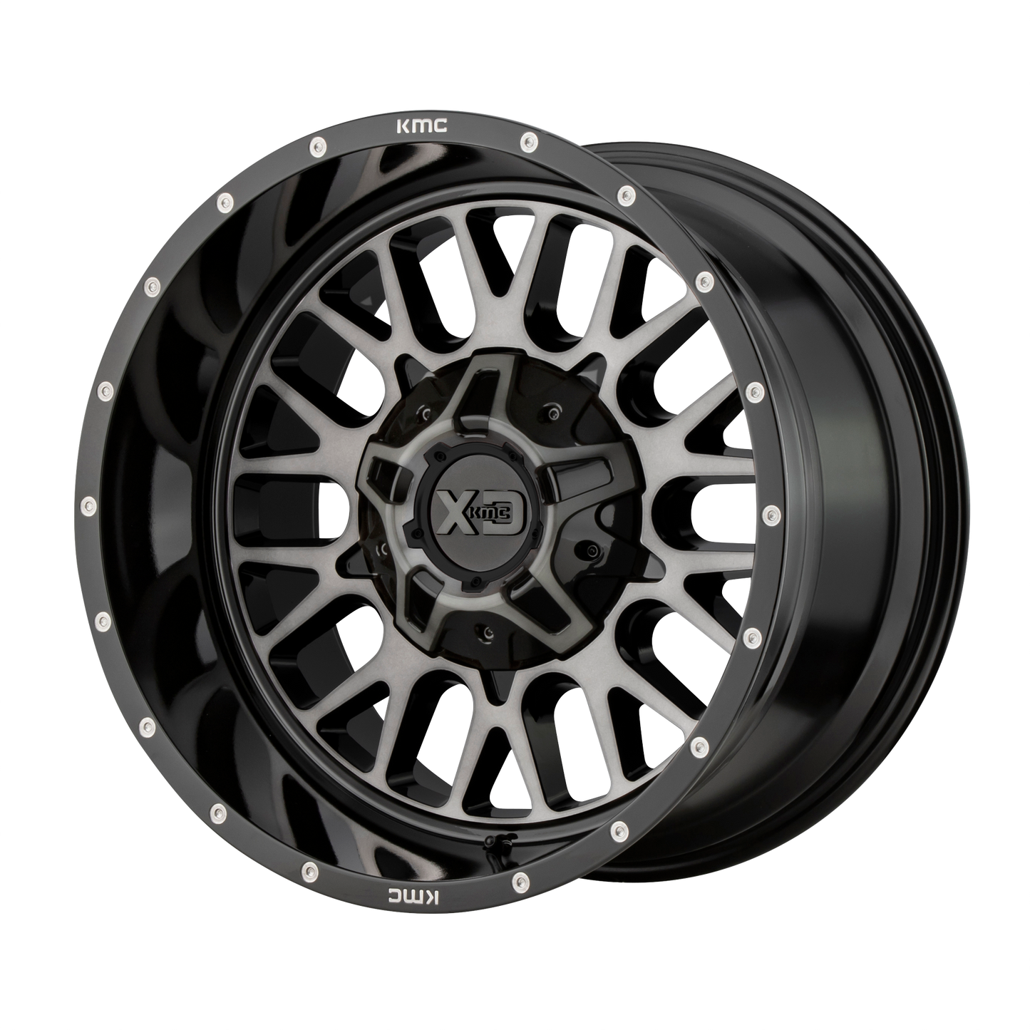 20x12 XD XD842 SNARE Gloss Black Gray Tint Wheel 5x5/5x5.5 (-44mm)