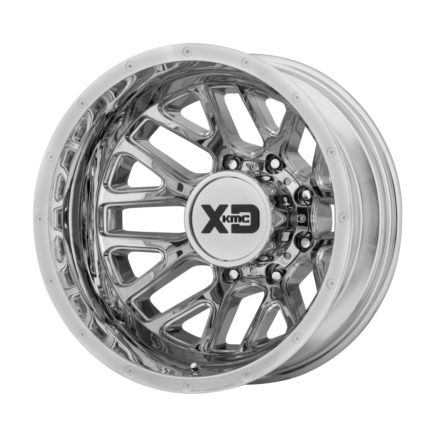 20x8.25 XD XD843 GRENADE DUALLY Chrome - Rear Wheel 8X6.5 (-198mm)