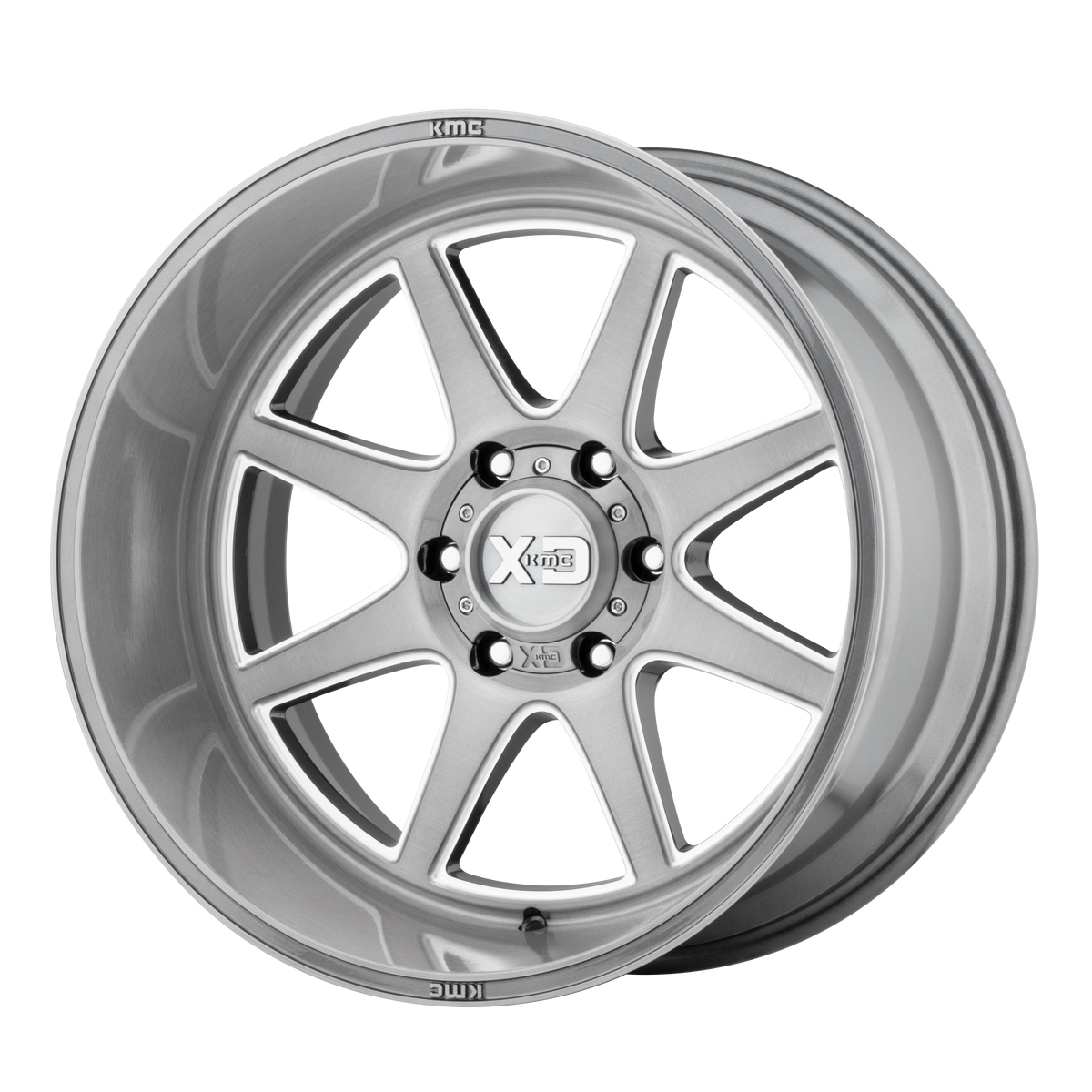22x10 XD XD844 PIKE Titanium Brushed Milled Wheel 8x170 (-18mm)