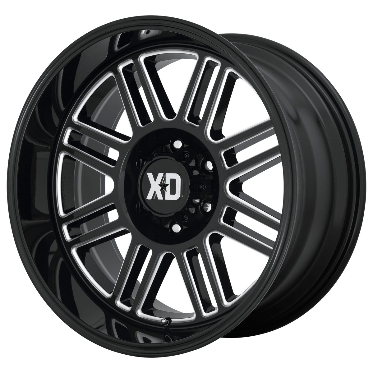 20x9 XD XD850 CAGE Gloss Black Milled Wheel 5x150 (0mm)