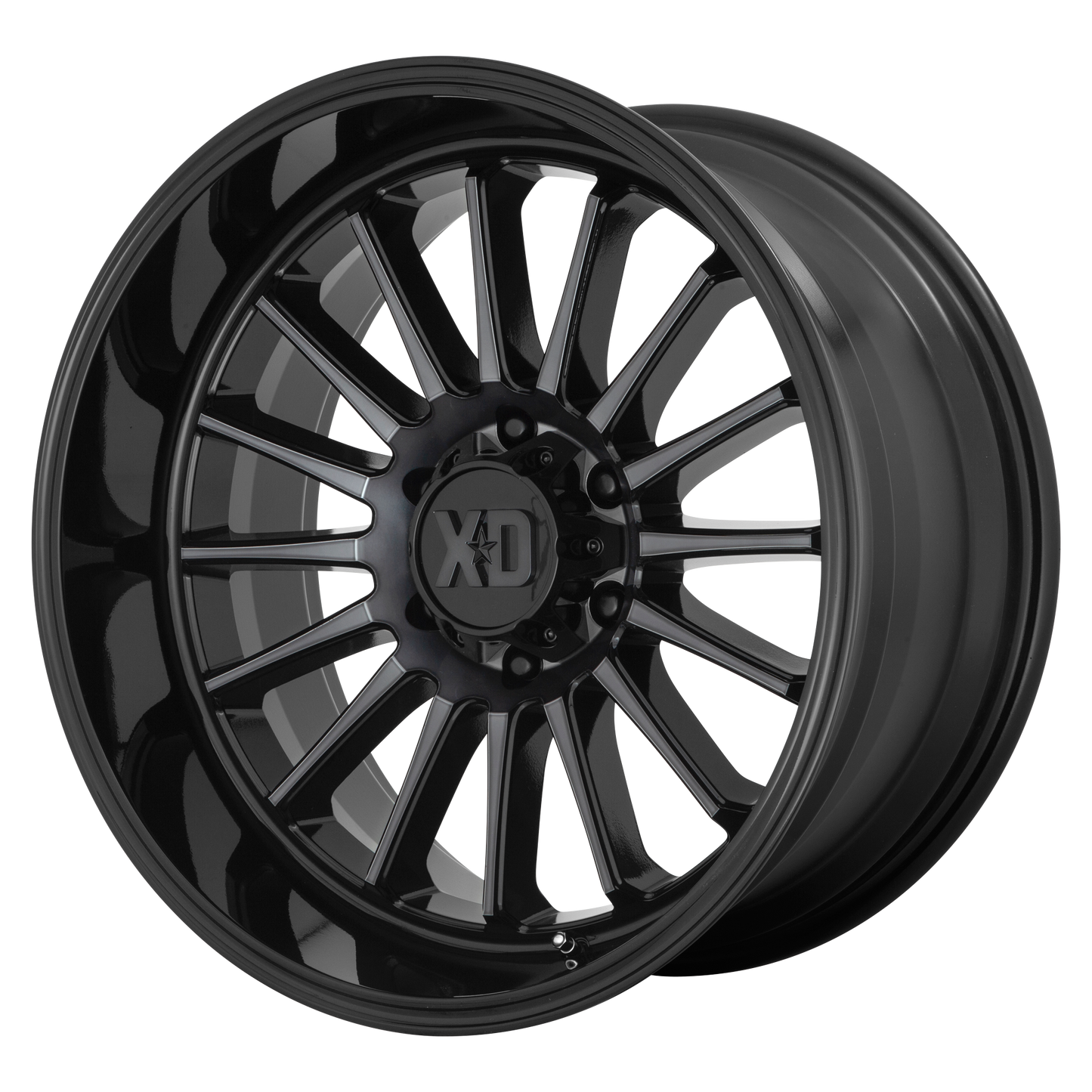 20x10 XD XD857 WHIPLASH Gloss Black With Gray Tint Wheel 8X6.5 (-18mm)