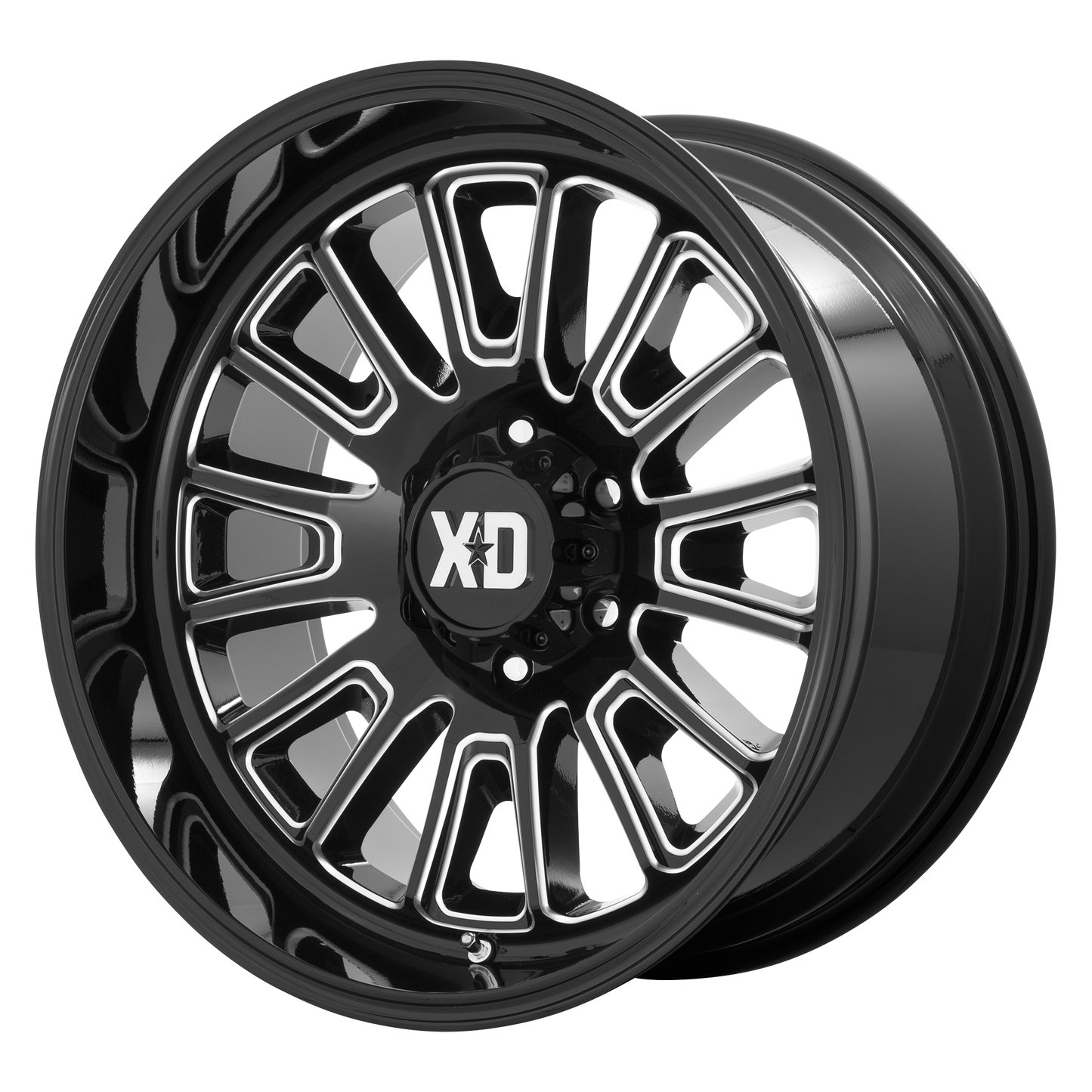 20x9 XD XD864 ROVER Gloss Black Milled Wheel 8x180 (18mm)