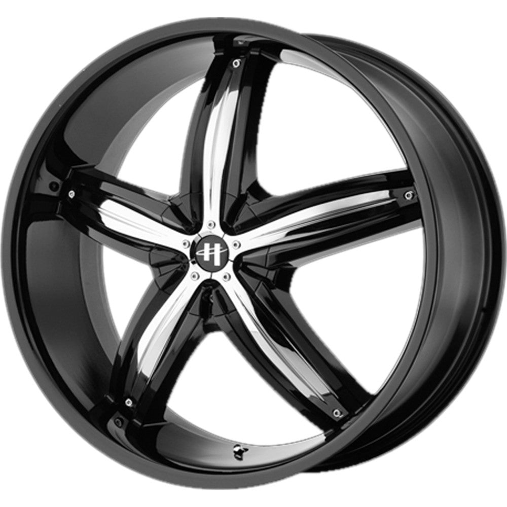 20x8 Helo HE844 Chrome W/ Gloss Black Wheel 5x115/5x120 (48mm)