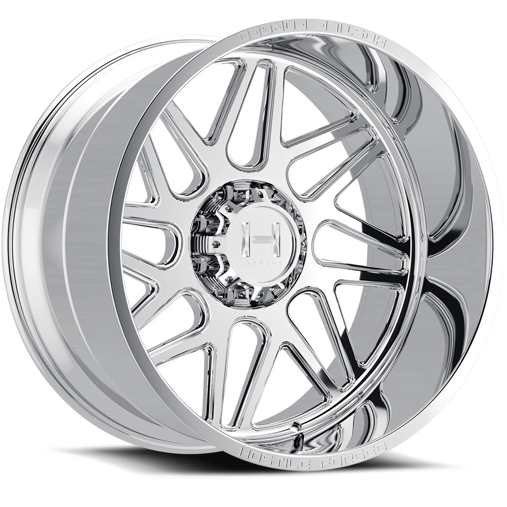 22x12 Hostile FORGED HF108 Sprocket Polished RIGHT Wheel 8x180 (-44mm)