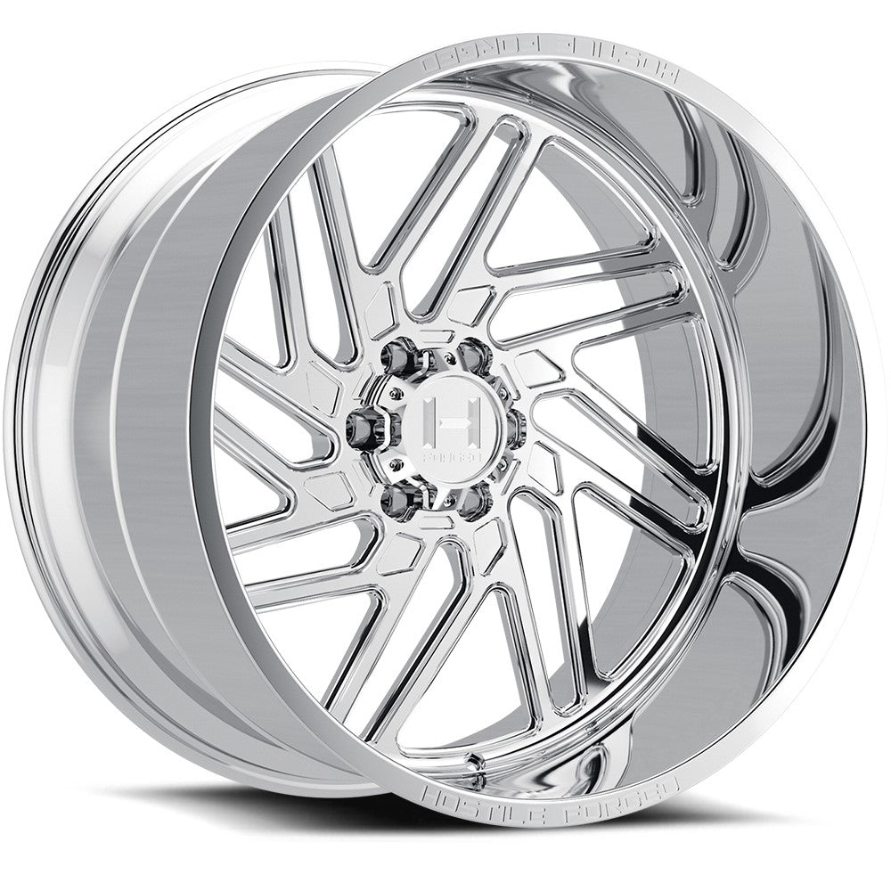 22x12 Hostile HF116 Jigsaw Polished FORGED RIGHT Wheel 6x5.5 (-44mm)