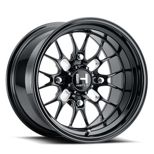 15x11 Hostile UTV HF11 Boost Gloss Black Milled FORGED Wheel 4x137 (-25mm)