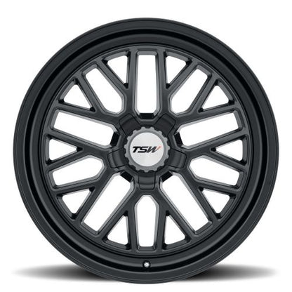 20x8.5 TSW HOCKENHEIM S SEMI GLOSS BLACK (GUNMETAL HEX NUT) Wheel 5x120 (35mm)