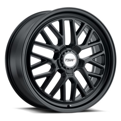 17x8 TSW Hockenheim S Semi Gloss Black Wheel 5x112 (32mm)