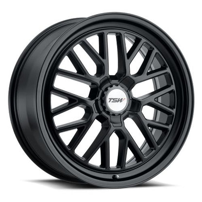17x8 TSW Hockenheim S Semi Gloss Black Wheel 5x112 (32mm)