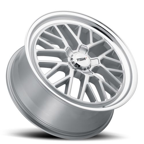 20x8.5 TSW HOCKENHEIM S SILVER W/ MIRROR CUT LIP Wheel 5x4.5 (20mm)