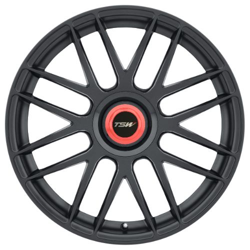 19x8.5 TSW HOCKENHEIM-T DOUBLE BLACK W/ BALL MILLED SPOKE Wheel 5x108 (40mm)