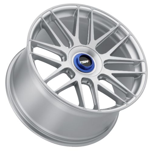 19x9.5 TSW HOCKENHEIM-T SILVER W/ MILLED SPOKE Wheel 5x120 (40mm)