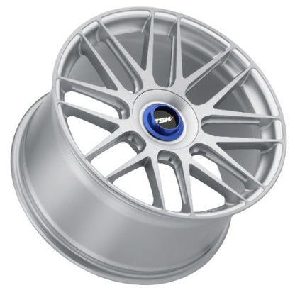 19x9.5 TSW HOCKENHEIM-T SILVER W/ MILLED SPOKE Wheel 5x120 (40mm)