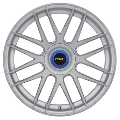 20x10.5 TSW HOCKENHEIM-T SILVER W/ MILLED SPOKE Wheel 5x120 (22mm)
