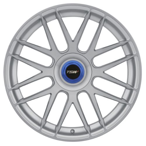 19x8.5 TSW HOCKENHEIM-T SILVER W/ MILLED SPOKE Wheel 5x120 (35mm)