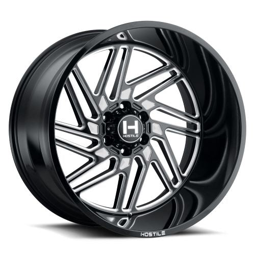 20x10 Hostile H116 Jigsaw Blade Cut (Blk Milled) Wheel 6x135 (-19mm)