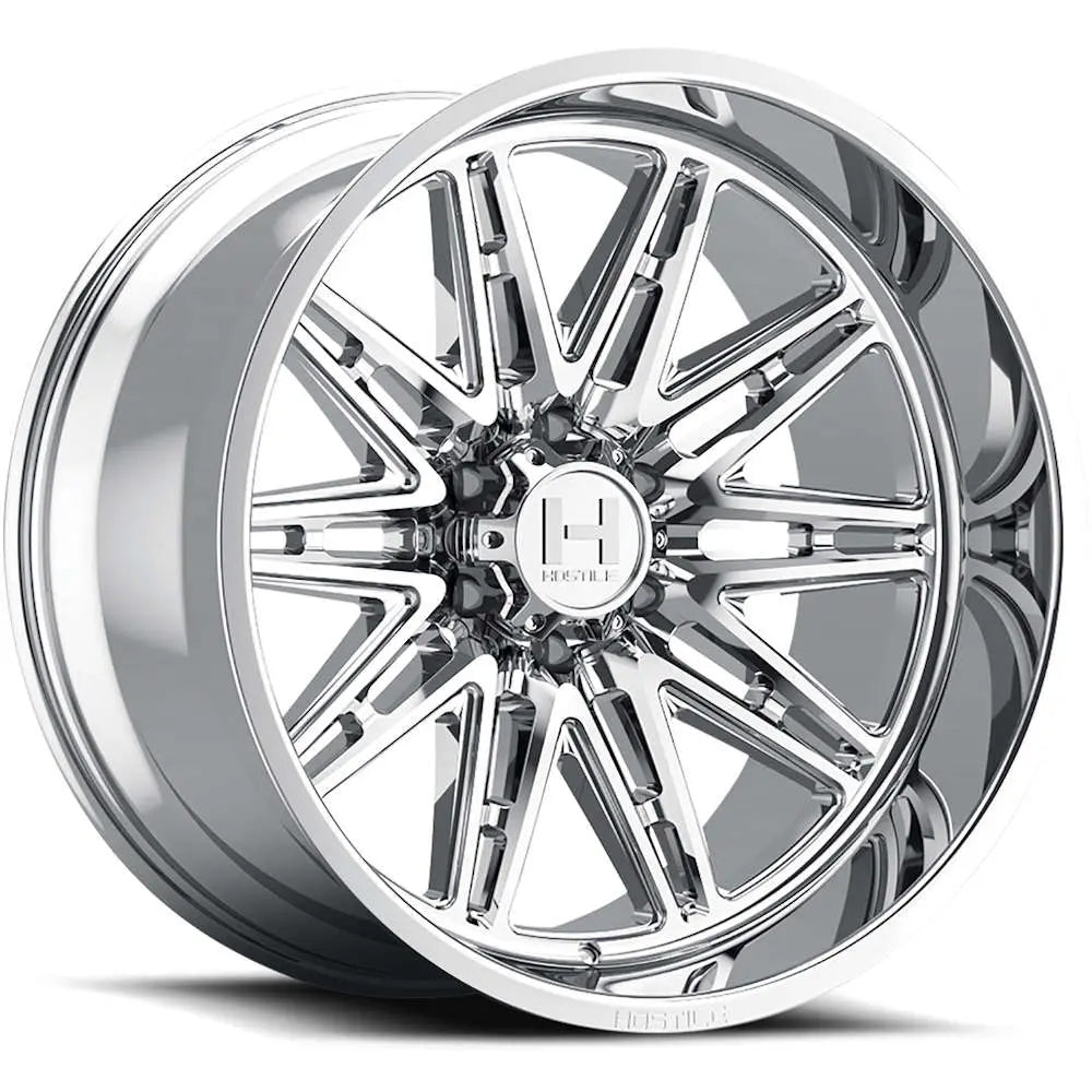 20x12 Hostile H126 Maniac Armor Plated (Chrome) Wheel 6x135 (-44mm)