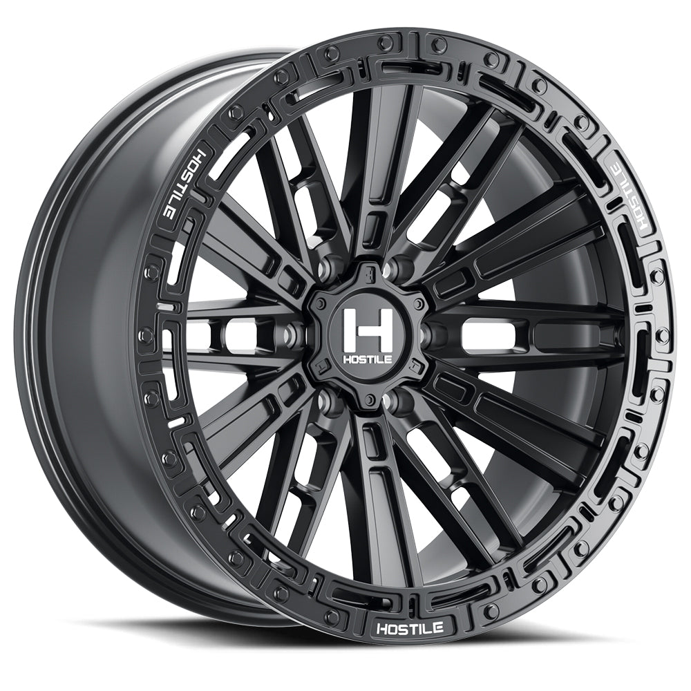 17x9 Hostile H129 Mojave Asphalt (Satin Black) Wheel 6x135 (0mm)
