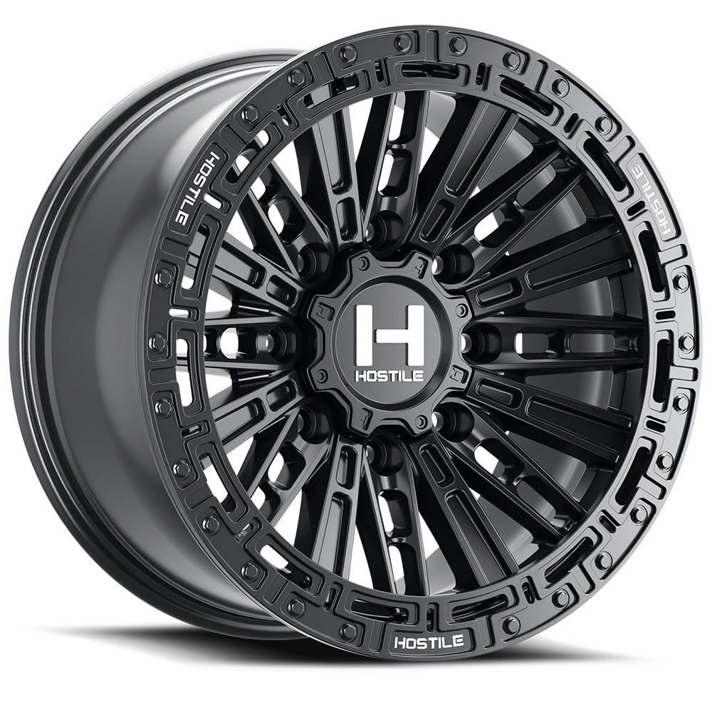 18x9 Hostile H129 Mojave Asphalt (Satin Black) Wheel 8x170 (12mm)