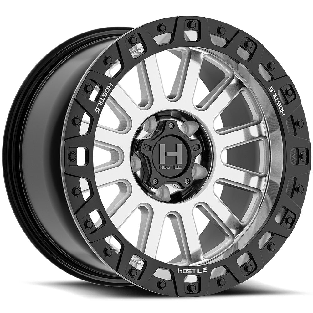 17x9 Hostile H139 Dominator Machined Wheel 5x5 (-12mm)