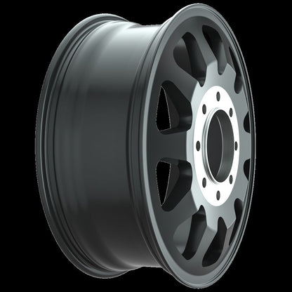20x8.25 Hostile H400 Dually Inner Asphalt (Black) Wheel 8x200 (115mm)