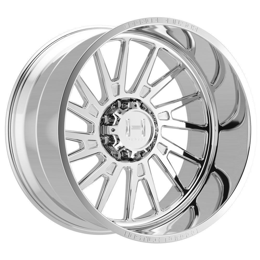 30x14 Hostile HF17 Trident Polished FORGED RIGHT DIRECTIONAL Wheel 8x170 (-76mm)