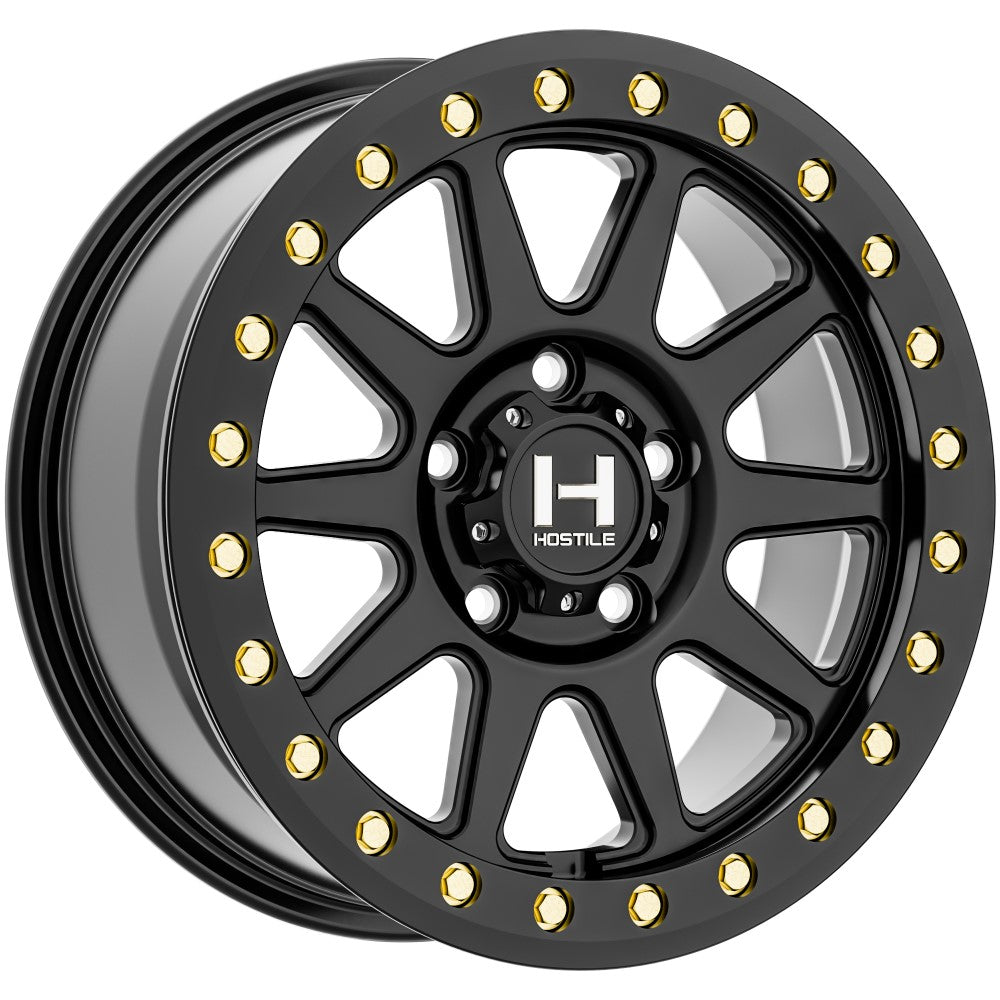 15x6 Hostile UTV HF23 Baja FORGED Satin Black UTV BEADLOCK Wheel 5x4.5 (38mm)