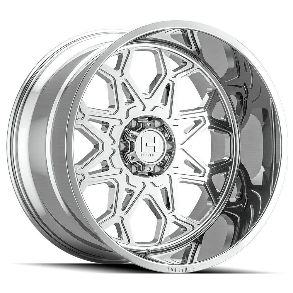 20x10 Hostile H132 Anvil Armor Plated (Chrome) Wheel 6x135 (-19mm)