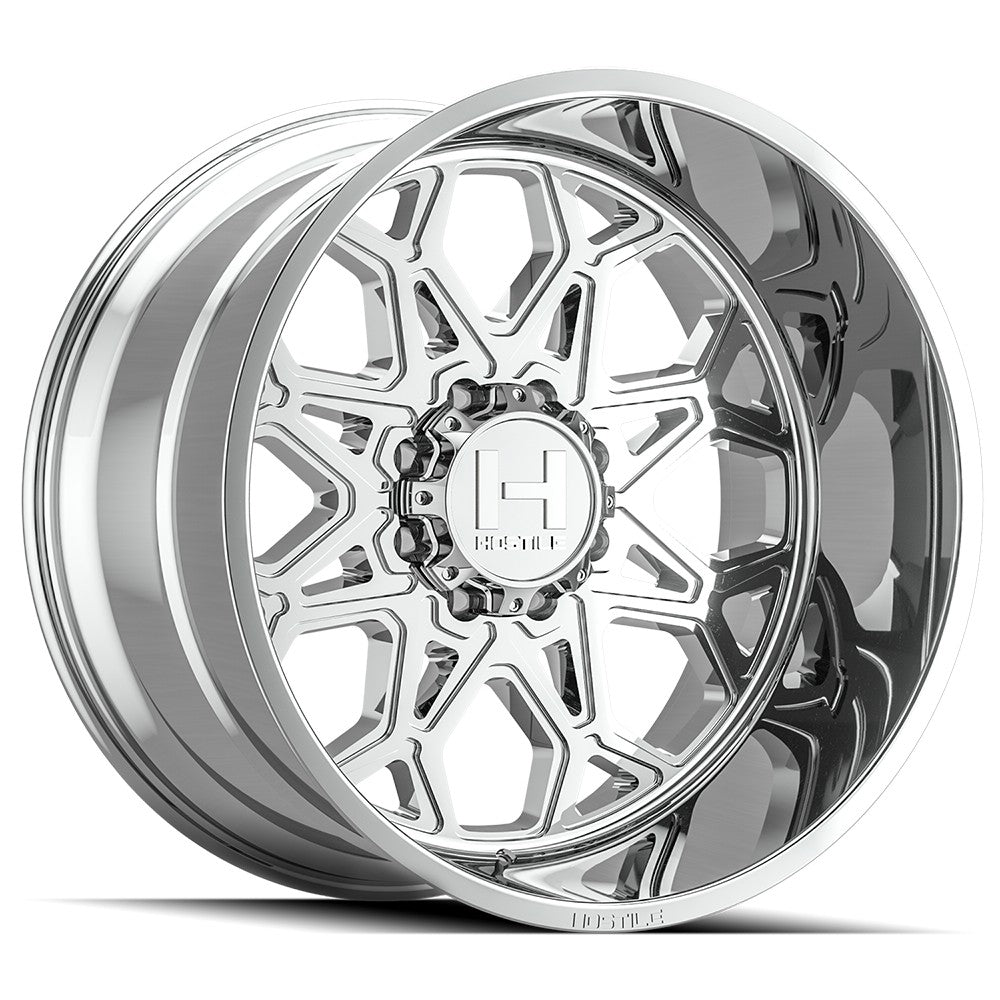 20x10 Hostile H132 Anvil Armor Plated (Chrome) Wheel 8x6.5 (-19mm)